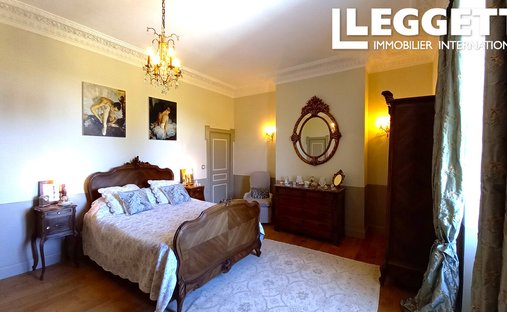 Near Villeneuve Sur Lot Magnificent Riverside Chateau With 6 Bedrooms And 8 Hectares Of Land