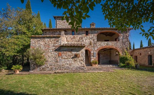 Casa di campagna a Gaiole in Chianti, Toscana, Italia 1
