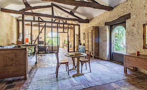 5 Min From Sainte Foy La Grande: Historic Castle Of 600m², Its Vineyard Of 85ha, Gîtes, Stable And 3