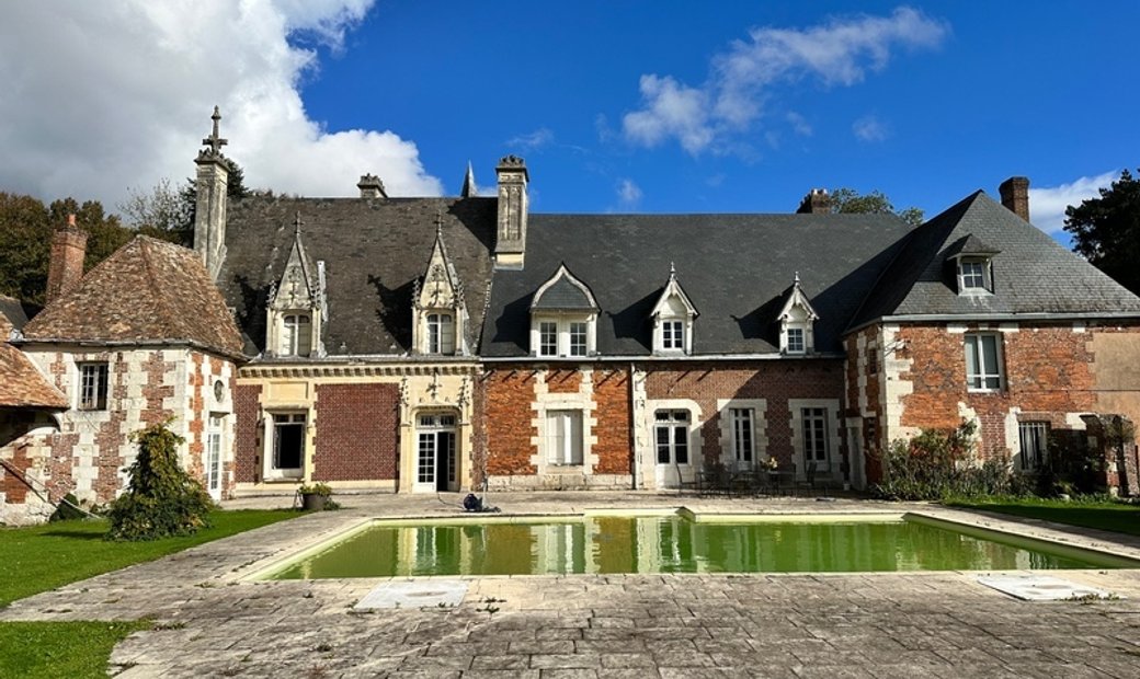 Castle for Sale in Saint-Ouen-de-Thouberville, Normandy, France