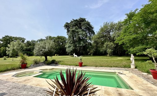 14th C. Chateau With A House