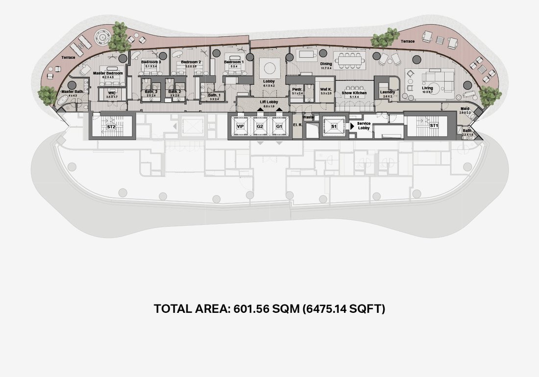 Penthouse in Jumeirah Bay, Dubai, United Arab Emirates 3 - 16494698