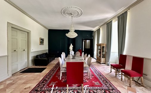 14th C. Chateau With A House