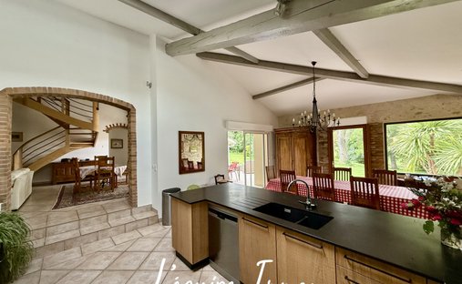 14th C. Chateau With A House