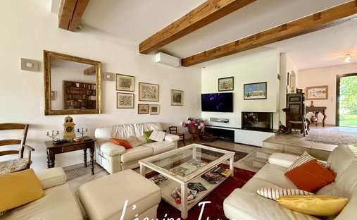 14th C. Chateau With A House