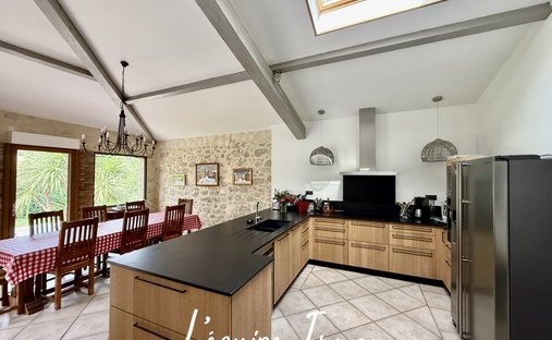 14th C. Chateau With A House