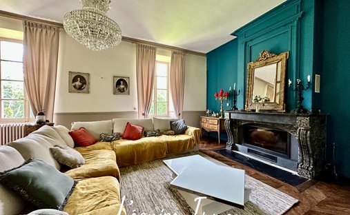 14th C. Chateau With A House