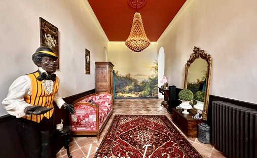 14th C. Chateau With A House