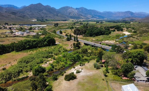 Corps de ferme à Franschhoek, Cap-Occidental, Afrique du Sud 1