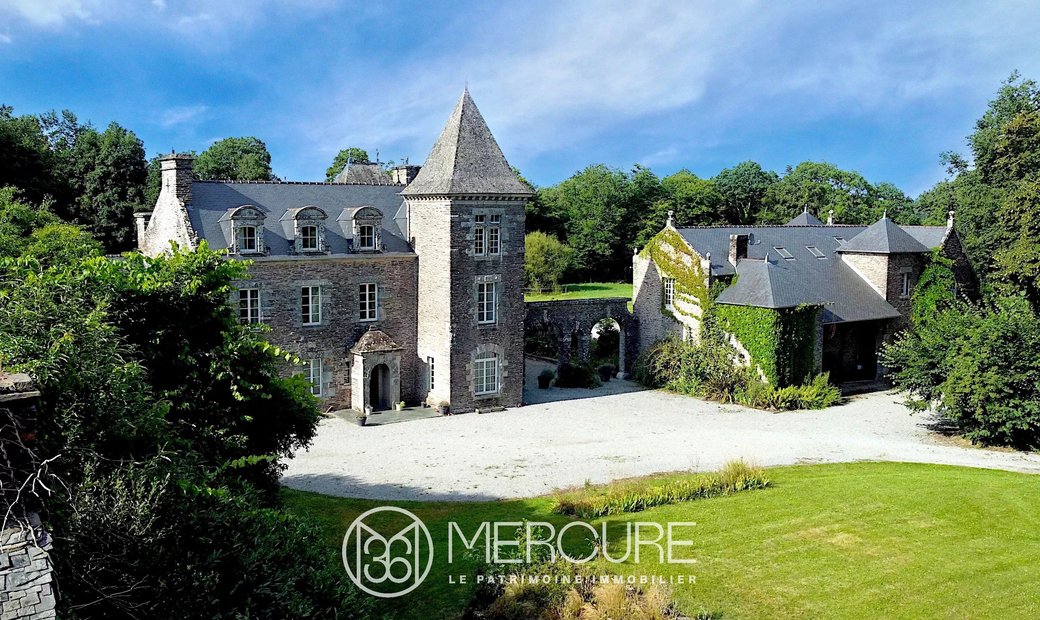 Brittany, Augan Elegant Chateau, Swimming Pool, 5,7 Ha