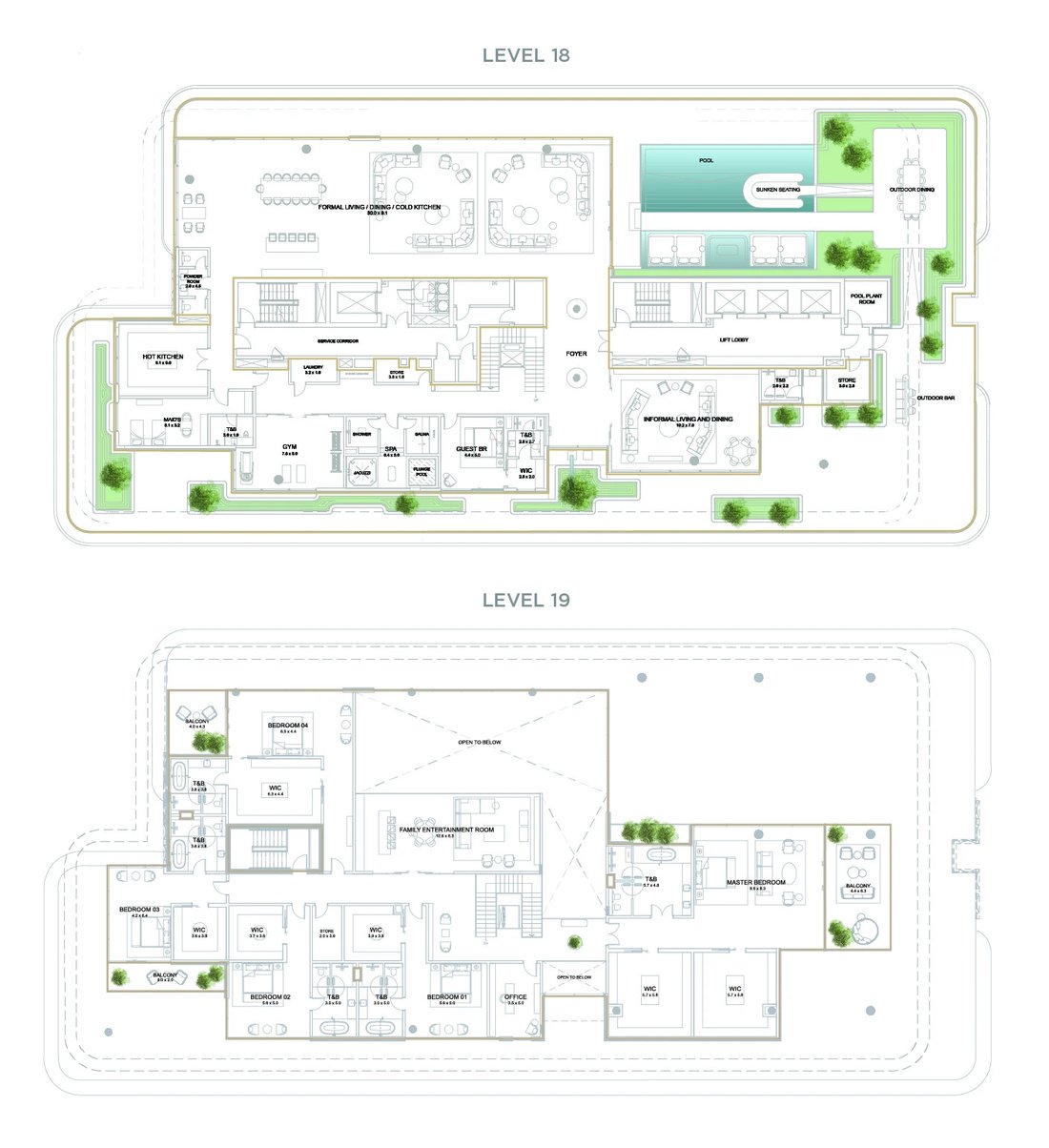 Penthouse in Palm Jumeirah, Dubai, United Arab Emirates 2 - 16545006