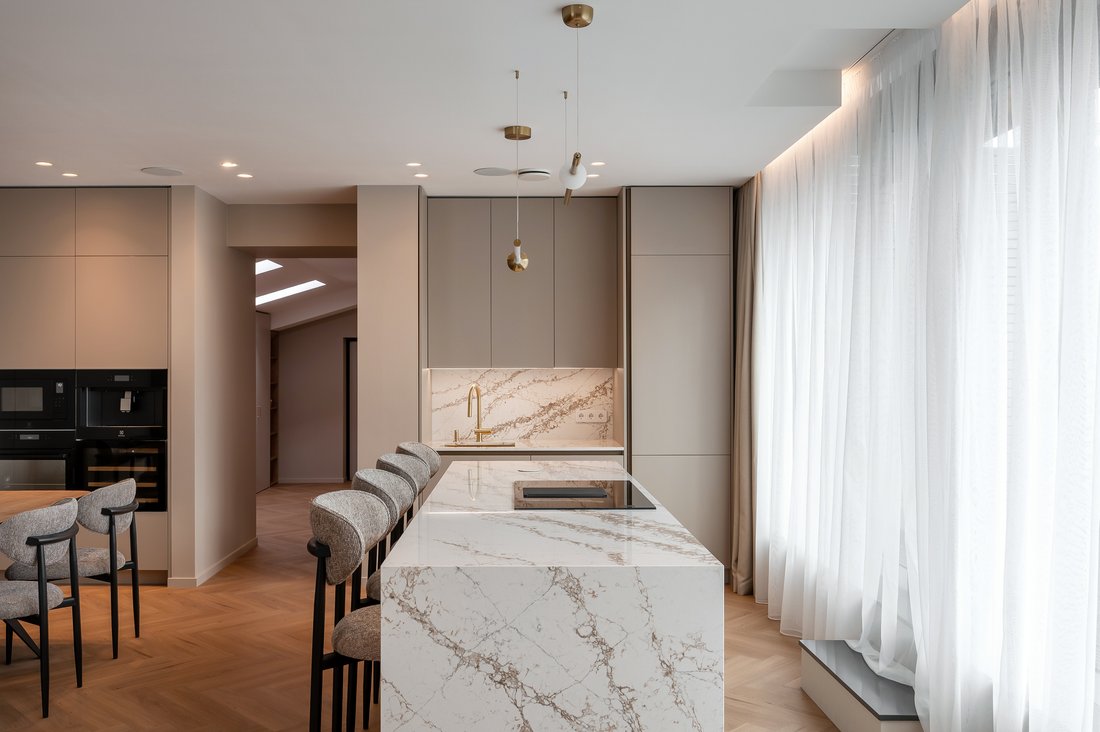 Photo inspiration: Picture Idea: Elegant Three Bedroom Penthouse With Designer Interior In Riga Riga