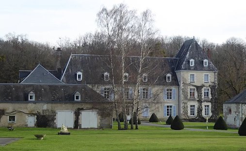 Chateau With Its Lodges For Sale On A Part Wooded 71 Acre Estate With Lake In South Touraine.