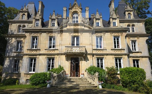 20 Minutes From The Sea : 19th C. Neogothic Style Chateau In Normandy