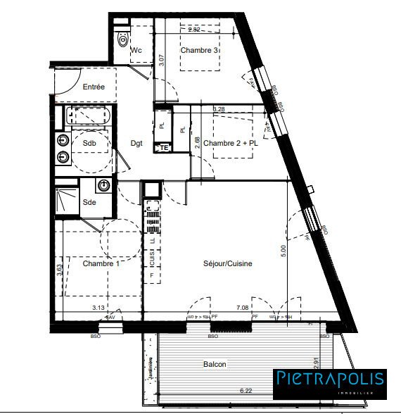 Apartment in Monplaisir-Le Bachut, Lyon 8ème, Lyon 4 - 16602165