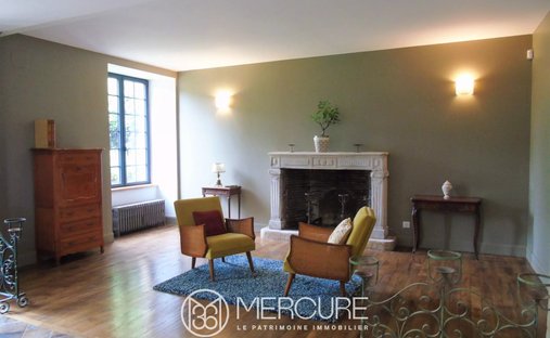 19 Th C. Chateau With Outbuildings And Pool