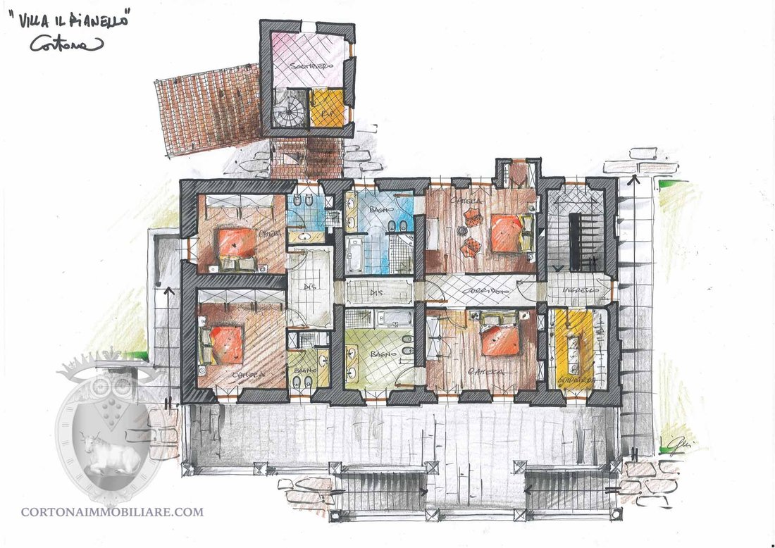 Villa in Center, Cortona, Tuscany 4 - 16608467
