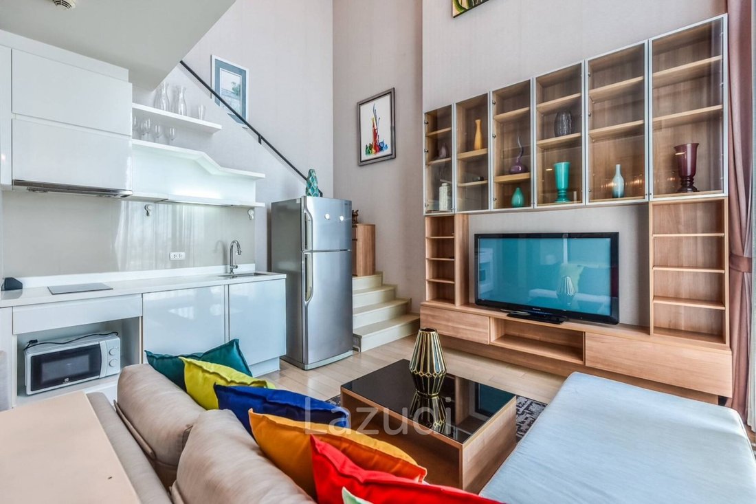 2 bedrooms 2 bathrooms duplex 80 Sq.M. Pyne by Sansiri