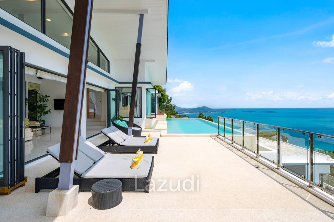 View of Luxury Villa With Twin Infinity Pools & In Koh Samui, Surat Thani ...
