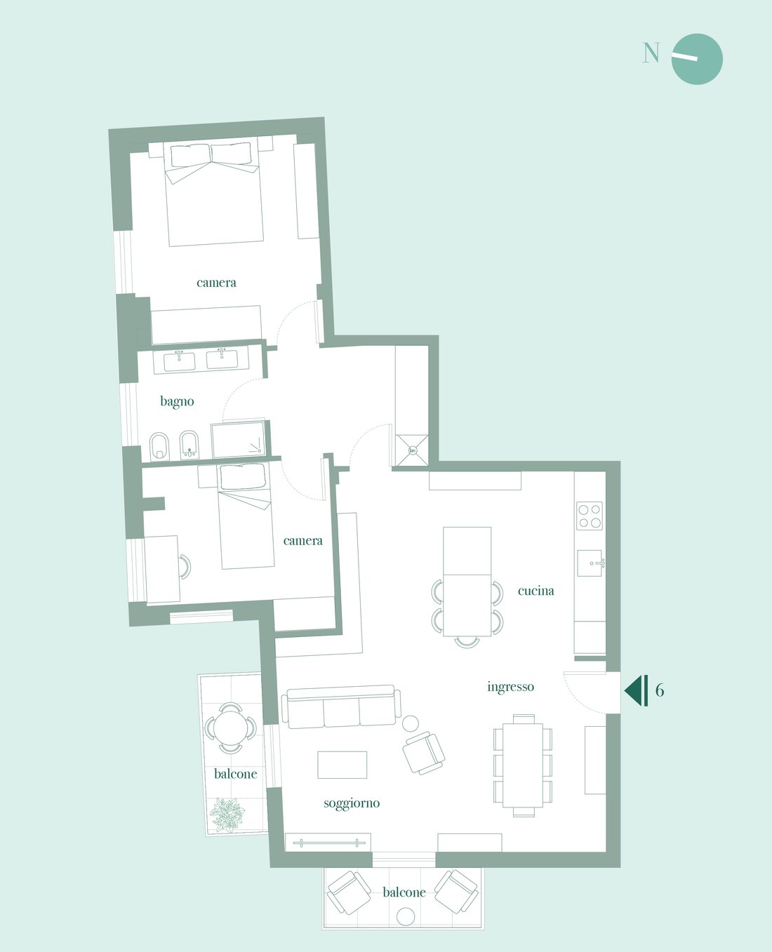 Apartment in Sasso di Bordighera, Bordighera, Liguria 3 - 16654619