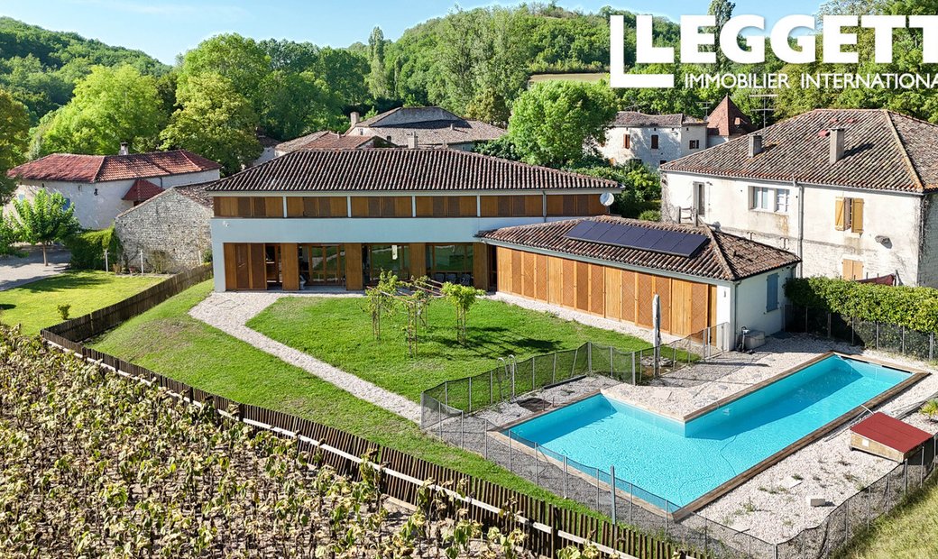 Curated visual reference: Fresh Look at High End Eco Home In Stone Wood In Montcuq En