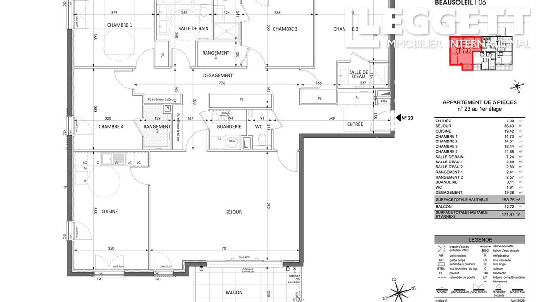 Apartment in Supérieur, Beausoleil, France 4 - 14330887
