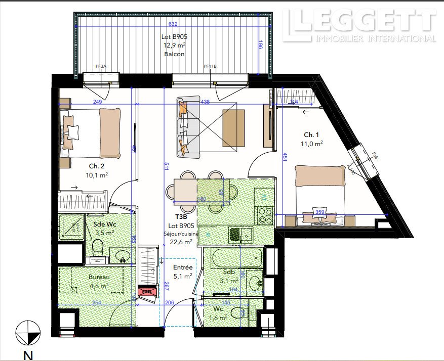 Apartment in Mâcot-la-Plagne, La Plagne-Tarentaise, France 4 - 16075787