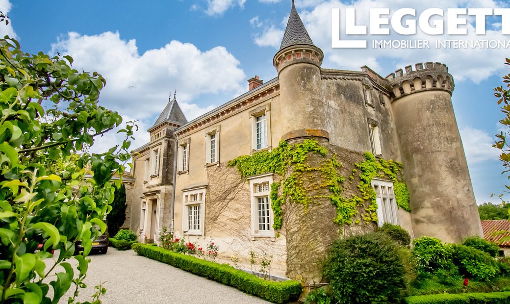 Beautiful Chateau In The Heart Of The Village With A Pool, Modern Comforts And Original Historic Fea