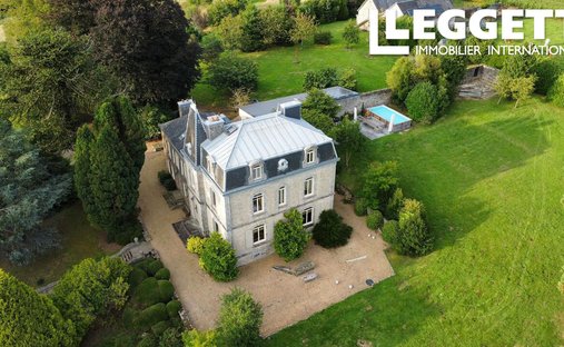 Castello a Beauficel, Normandia, Francia 1