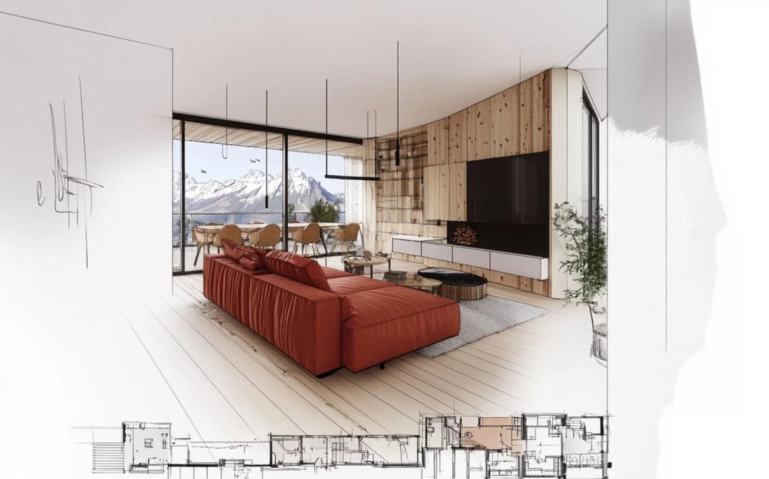 3.5 Room Apartment In A Luxury Residence