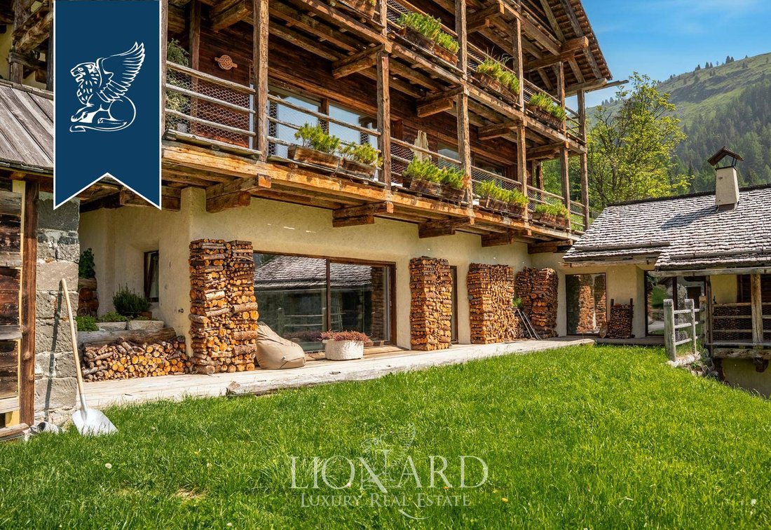 Luxury Chalet With Spa Cinema And Private Ski Lift On In Arabba