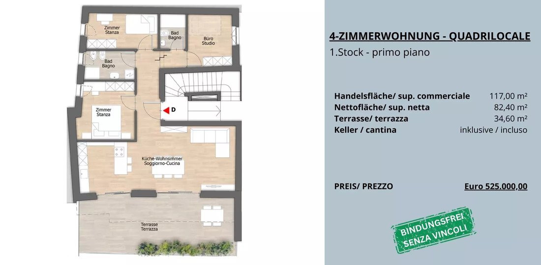 Apartment in Montan on the Wine Road / Montan an der Weinstraße, Trentino – Alto Adige/Südtirol, Italy 3 - 16649367