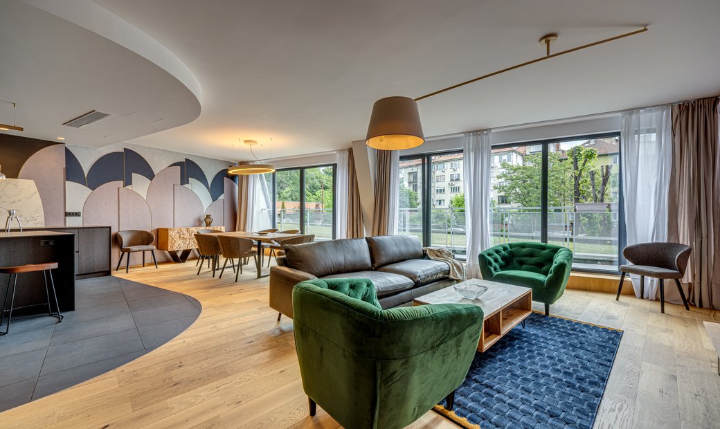 Image showcasing Boutique Luxury Apartment With Private In Sofia, Sofia City Province ...