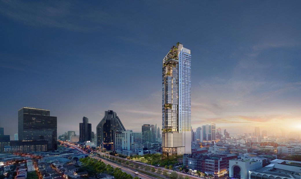 Image showcasing New Luxury High Rise 55 Storey Condo Two Beds In Bangkok, Bangkok ...