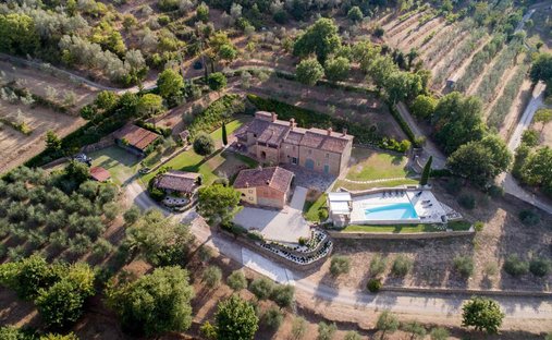 Millennial Castle In The Hills Of Arezzo