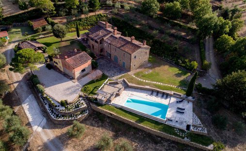 Millennial Castle In The Hills Of Arezzo