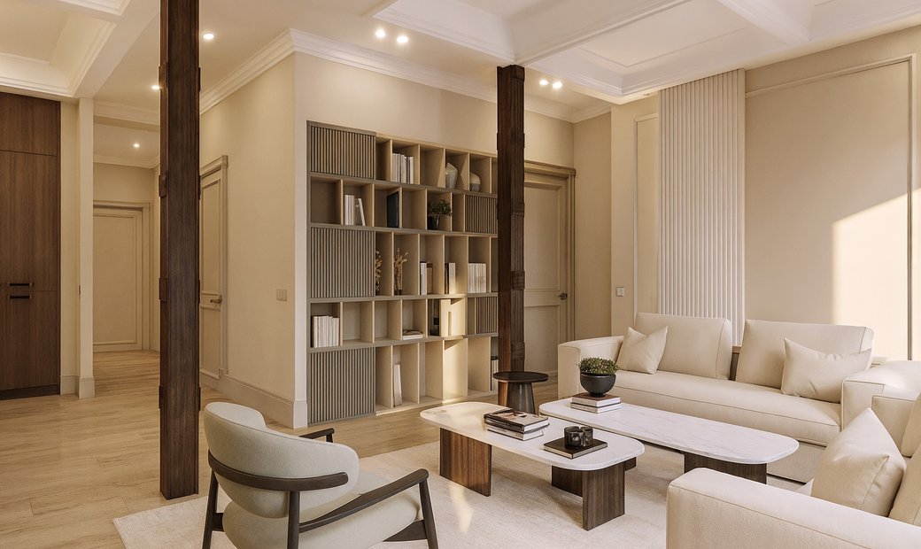Modern Refined Classic Residence Reference: Refined 1925 Residence With Private Patio In In Barrio Salamanca