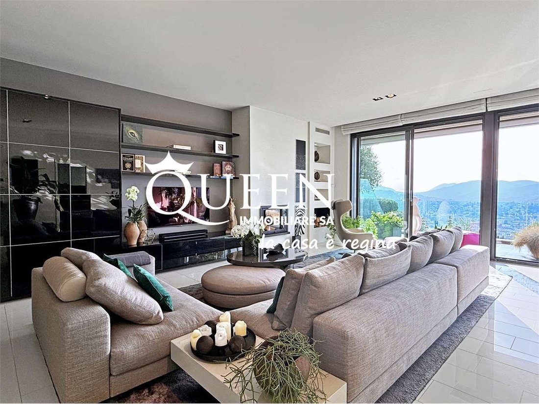 Aldesago Penthouse 5 5 Room 320 Sqm Jacuzzi In Lugano Ticino