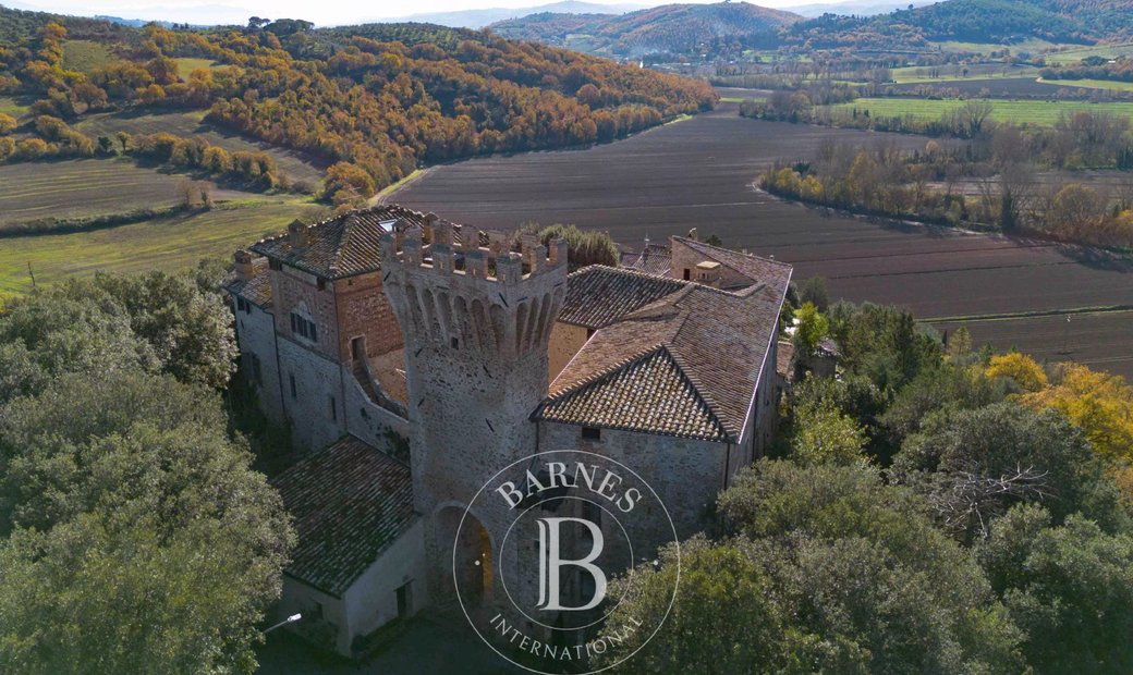 Part Of A Medieval Castle In Umbria