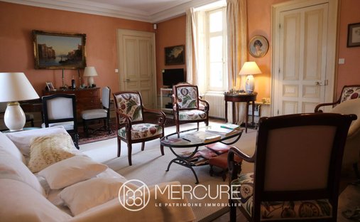 19 Th C. Chateau With Outbuildings And Pool