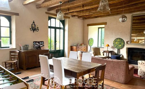 19 Th C. Chateau With Outbuildings And Pool