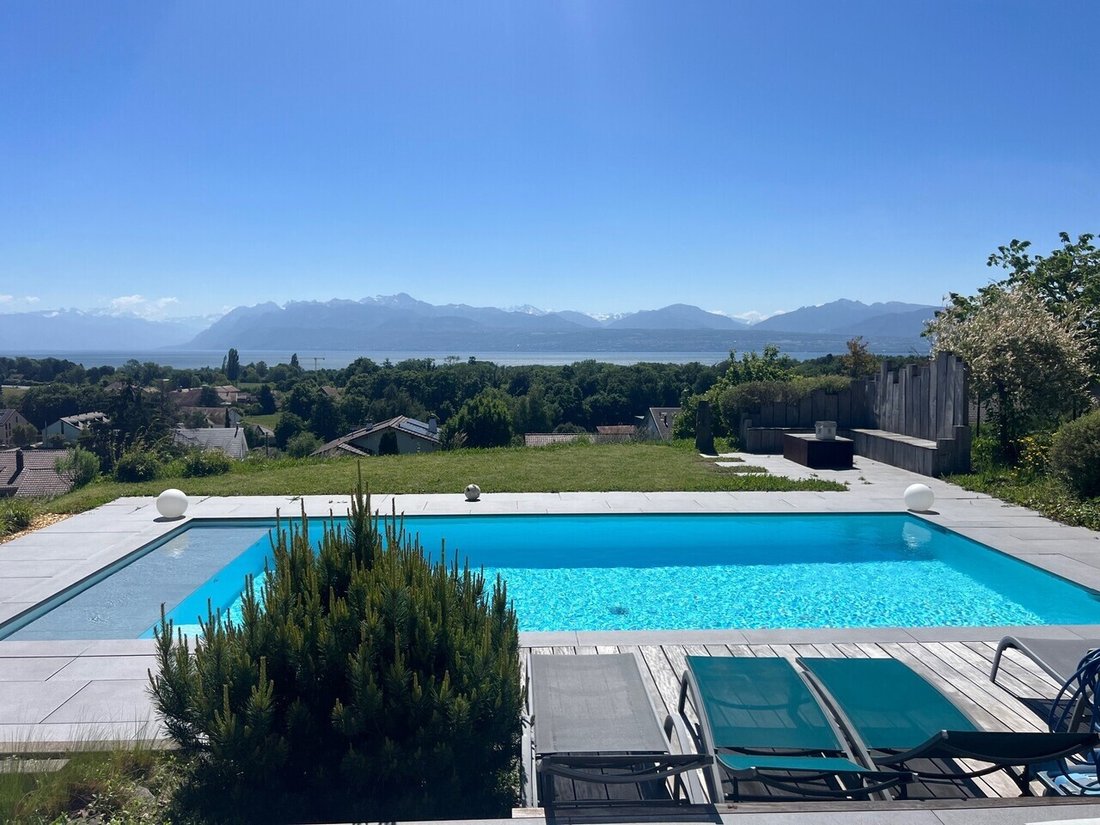 Superb Architect Designed Villa With Panoramic View In Lully