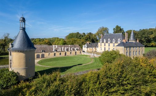 Beautiful French Estate For Sale On 266 Acres With Listed Chateau Near Le Mans.