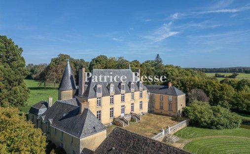 Beautiful French Estate For Sale On 266 Acres With Listed Chateau Near Le Mans.
