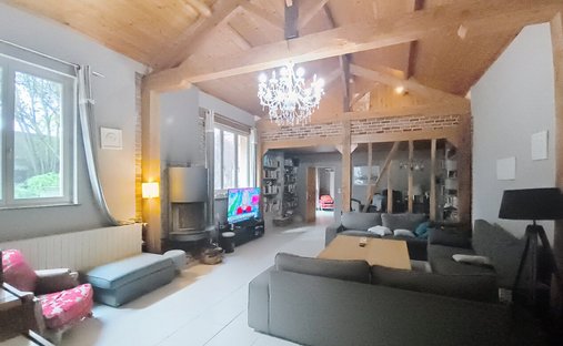 14th C. Chateau With A House