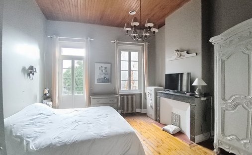 14th C. Chateau With A House