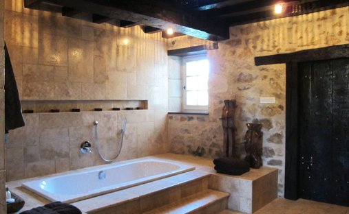 14th C. Chateau With A House