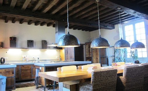 14th C. Chateau With A House