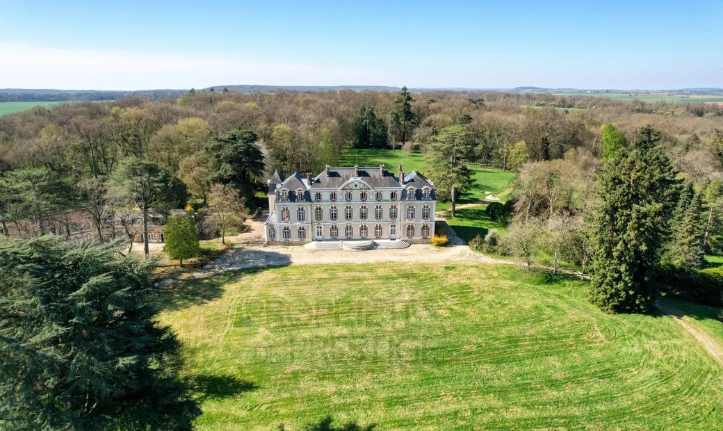 18th Century Castle And Its Walled Park