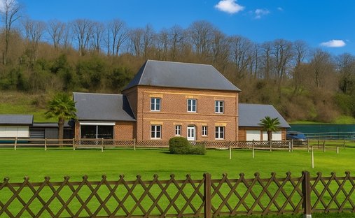 House in Saint-Aubin-sur-Scie, Normandy, France 1